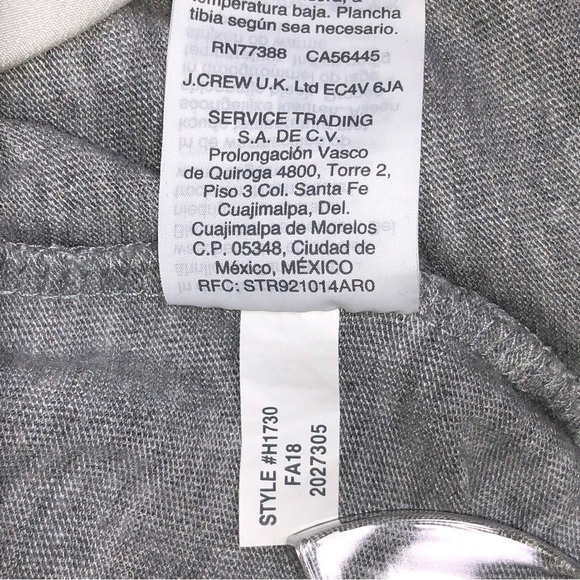 J Crew Mercantile Gray and White Twofer Sweater Size M - Picture 7 of 9